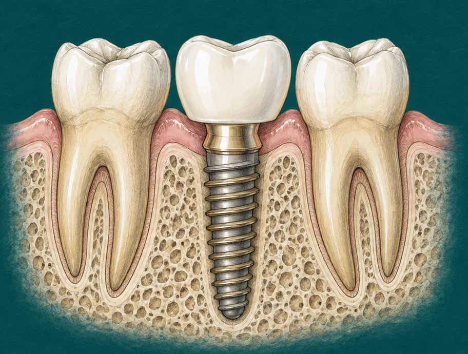 how is a zirconia implant placed