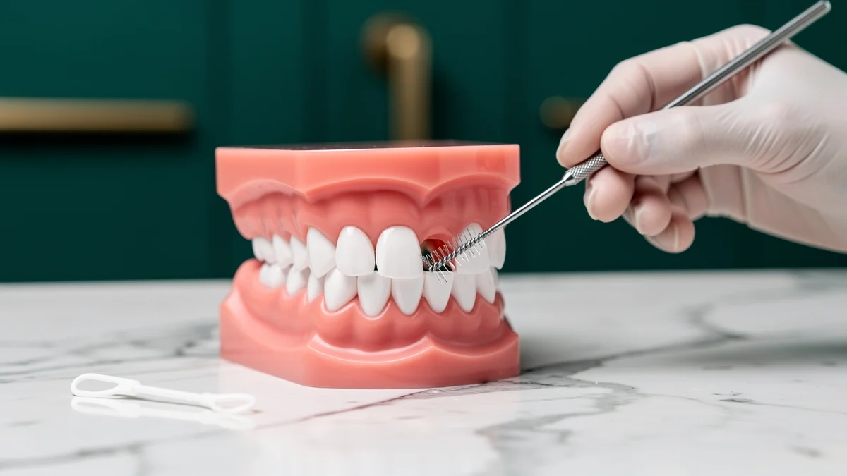 How do you clean under a dental bridge