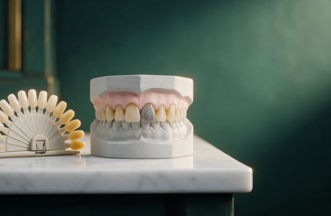 Stained teeth treatment