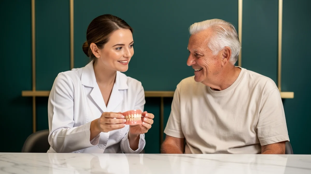 upper denture and lower denture